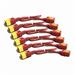 APC Power Cord Kit (6 ea), Locking, C19 to C20, 1.8m, Red