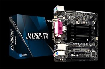 ASROCK MB J4125B-ITX s integrovaným intel CPU quad-core J4125 (2x DDR4 SO-DIMM, VGA +HDMI, PCI-E, 2xSATA3, 7.1, GLAN, mi