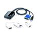 Aten CV211CP-AT Laptop USB KVM Console Crash Cart Adapter IT Kit Aten CV211CP-AT Laptop USB KVM Console Crash Cart Adapter IT Kit