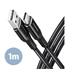 AXAGON BUCM-AM10AB, HQ kabel USB-C <-> USB-A, 1m, USB 2.0, 3A, ALU, oplet, černý AXAGON BUCM-AM10AB, HQ kabel USB-C <-> USB-A, 1m, USB 2.0, 3A, ALU, oplet, černý