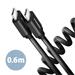 Axagon BUCM-CM10TB twister USB-C <> USB-C kabel 0,6m Axagon BUCM-CM10TB twister USB-C <> USB-C kabel 0,6m