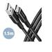 Axagon BUCM3-AM15AB HQ Datový a nabíjecí USB 2.0, USB-C <> USB-A,1.5m 3A Axagon BUCM3-AM15AB HQ Datový a nabíjecí USB 2.0, USB-C <> USB-A,1.5m 3A