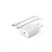 Belkin 25W USB-C Power Delivery PPS nástěnná nabíječka + 1m USB-C na lightning kabel, bílá Belkin 25W USB-C Power Delivery PPS nástěnná nabíječka + 1m USB-C na lightning kabel, bílá
