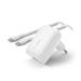 Belkin 30W USB-C Power Delivery PPS nástěnná nabíječka + 1m USB-C na USB-C kabel, bílá Belkin 30W USB-C Power Delivery PPS nástěnná nabíječka + 1m USB-C na USB-C kabel, bílá