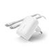 Belkin 30W USB-C Power Delivery PPS nástěnná nabíječka + 1m USB-C na USB-C kabel, bílá