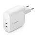 Belkin Duální nástěnná nabíječka Power Delivery - 2x 20W USB-C, bílá Belkin Duální nástěnná nabíječka Power Delivery - 2x 20W USB-C, bílá