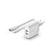 Belkin Duální USB-A nástěnná nabíječka 2x12W, lightning kabel, bílá Belkin Duální USB-A nástěnná nabíječka 2x12W, lightning kabel, bílá