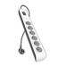 Belkin přepěťová ochrana BSV603 - 6-zásuvka, 2m Belkin přepěťová ochrana BSV603 - 6-zásuvka, 2m