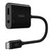 Belkin USB-C adaptér/rozdvojka 1x USB-C M/ 1x USB-C F napájení 60W + 1x 3,5mm jack Belkin USB-C adaptér/rozdvojka 1x USB-C M/ 1x USB-C F napájení 60W + 1x 3,5mm jack