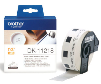 Brother - DK 11218 (papírové / kulaté, průměr 24 mm - 1000 ks)