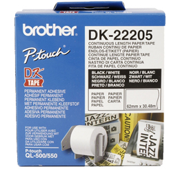 Brother - DK-22205 (papírová role 62mm x 30,48m)