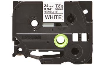 Brother - TZe-FX251, bílá / černá, 24 mm, s flexibilní páskou