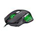 C-TECH herní myš Akantha (GM-01G), herní, zelené podsvícení, 2400DPI, USB