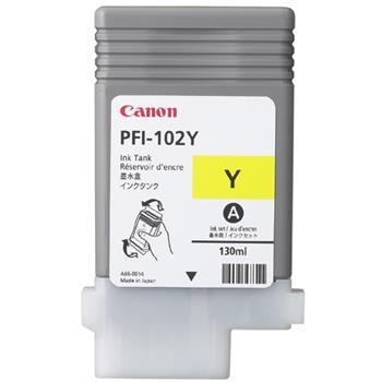 Canon cartridge PFI-102Y iPF-500, 6x0, 7xx, LP-xx (PFI102Y)/yellow/130ml Canon cartridge PFI-102Y iPF-500, 6x0, 7xx, LP-xx (PFI102Y)/yellow/130ml