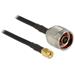 Delock anténní kabel N Plug > RP-SMA Plug CFD200 1 m, nízká ztráta