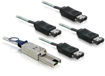 Delock kabel externí SAS mini 26-pin na eSATA 100 cm