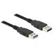 Delock Kabel USB 3.0 Typ-A samec > USB 3.0 Typ-A samec 1,0 m černý Delock Kabel USB 3.0 Typ-A samec > USB 3.0 Typ-A samec 1,0 m černý
