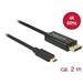 Delock Kabel USB Type-C™ samec > Displayport samec (DP Alt Mód) 4K 60 Hz 2 m černý