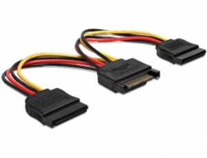 Delock Power Adapter SATA 15-pin na 2xSATA 15-pin