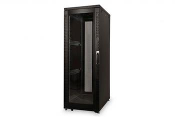Digitus 36U serverový stojan, Unique Series, ocelové přední dveře 1785x600x1000 mm s plexi sklem, černé (RAL 9005)