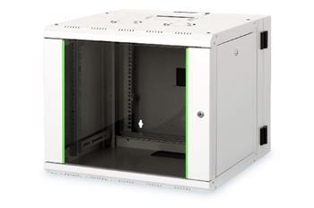 Digitus 9U nástěnná skříň, Unique Series, 509x600x600 mm dvoudílná, otočná, šedá (RAL 7035)