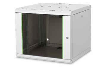 Digitus 9U nástěnná skříňka, Unique Series 509x600x600 mm, barva šedá (RAL 7035)