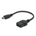 Digitus Adaptérový kabel USB 2.0, OTG, typ mini B - A M/F, 0,2m, USB 2.0, bl