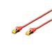 Digitus CAT 6A S-FTP patch cable, Cu, LSZH AWG 26/7, length 5 m, color red