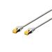 Digitus CAT 6A S-FTP patch cable, LSOH, Cu, AWG 26/7, Length 0.25m , color grey Digitus CAT 6A S-FTP patch cable, LSOH, Cu, AWG 26/7, Length 0.25m , color grey