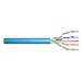DIGITUS Instalační kabel CAT 6A U-UTP, 500 MHz Eca (EN 50575), AWG 23/1, 500 m buben, simplex, barva modrá