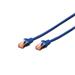 Digitus Patch Cable, CAT 6 S-FTP, AWG 27/7, LSOH, Měď, modrý 2m Digitus Patch Cable, CAT 6 S-FTP, AWG 27/7, LSOH, Měď, modrý 2m