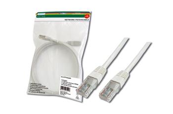 Digitus Patch Cable, UTP, CAT 5e, AWG 26/7, měď, bílý 5m