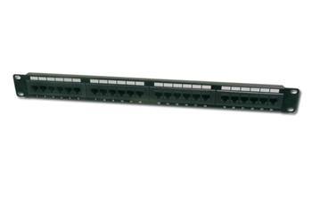 Digitus Patch Panel 19",CAT6,8P8C,LSA,1U,24 x RJ45, nestíněný,černý Digitus Patch Panel 19",CAT6,8P8C,LSA,1U,24 x RJ45, nestíněný,černý