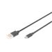 Digitus USB 2.0 kabel USB A samec na USB micro B samec, 2x stíněný, Měď, 1m Digitus USB 2.0 kabel USB A samec na USB micro B samec, 2x stíněný, Měď, 1m