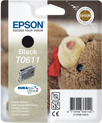 EPSON cartridge T0611 black (medvídek)