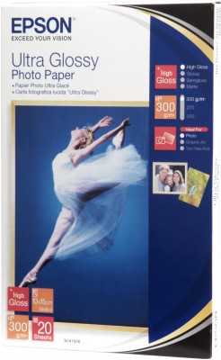 EPSON paper 10x15 - 300g/m2 - 20sheets - photo ultra glossy