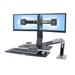 ERGOTRON WorkFit-A II, Dual, 5" Lift Engine and Worksurface, Polished Aluminum,stol,drž. 2x mon.,kláv.deska ERGOTRON WorkFit-A II, Dual, 5" Lift Engine and Worksurface, Polished Aluminum,stol,drž. 2x mon.,kláv.deska