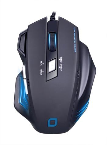 EVOLVEO MG648 herní myš s rozlišením 2400DPI, USB, 6 programovatelných tlač., černá