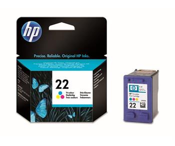 HP C9352AE Ink Cart No.22 pro 3920, 3940, D1360, D2360,F380, 5ml, Color