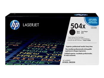 HP toner 504X/Black/10 500 stran