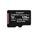 KINGSTON 128GB microSDHC CANVAS Plus Memory Card 100MB/85MBs- UHS-I class 10 Gen 3 - bez adaptéru