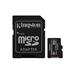 KINGSTON 64GB microSDXC CANVAS Plus Memory Card 100MB read - UHS-I class 10 Gen 3 KINGSTON 64GB microSDXC CANVAS Plus Memory Card 100MB read - UHS-I class 10 Gen 3