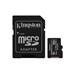 KINGSTON 64GB microSDXC CANVAS Plus Memory Card 100MB read - UHS-I class 10 Gen 3