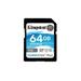 KINGSTON 64GB SDXC Canvas Go! Plus 170R/90W CL10 U3 V30 KINGSTON 64GB SDXC Canvas Go! Plus 170R/90W CL10 U3 V30