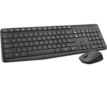 Logitech klávesnice s myší Wireless Combo MK235, CZ/SK, černá