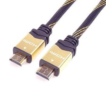 PremiumCord HDMI 2.0 High Speed + Ethernet kabel HQ, zlacené konektory, 3m