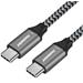 PremiumCord Kabel USB-C M/M, 100W 20V/5A 480Mbps bavlněný oplet, 2m PremiumCord Kabel USB-C M/M, 100W 20V/5A 480Mbps bavlněný oplet, 2m
