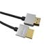 PremiumCord Slim HDMI High Speed + Ethernet kabel, zlacené konektory, 3m