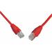 Solarix Patch kabel CAT5E SFTP PVC 15m červený snag-proof C5E-315RD-15MB