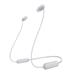 SONY WIC100W.CE7 bezdrátová sluchátka do uší - white